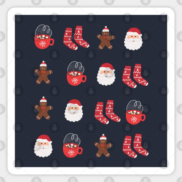 Merry Christmas Kit Magnet by awesomesaucebysandy